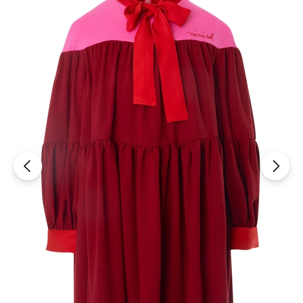 Elegant Red and Pink Kids Dress